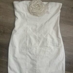 Zara Strapless floral  Dress